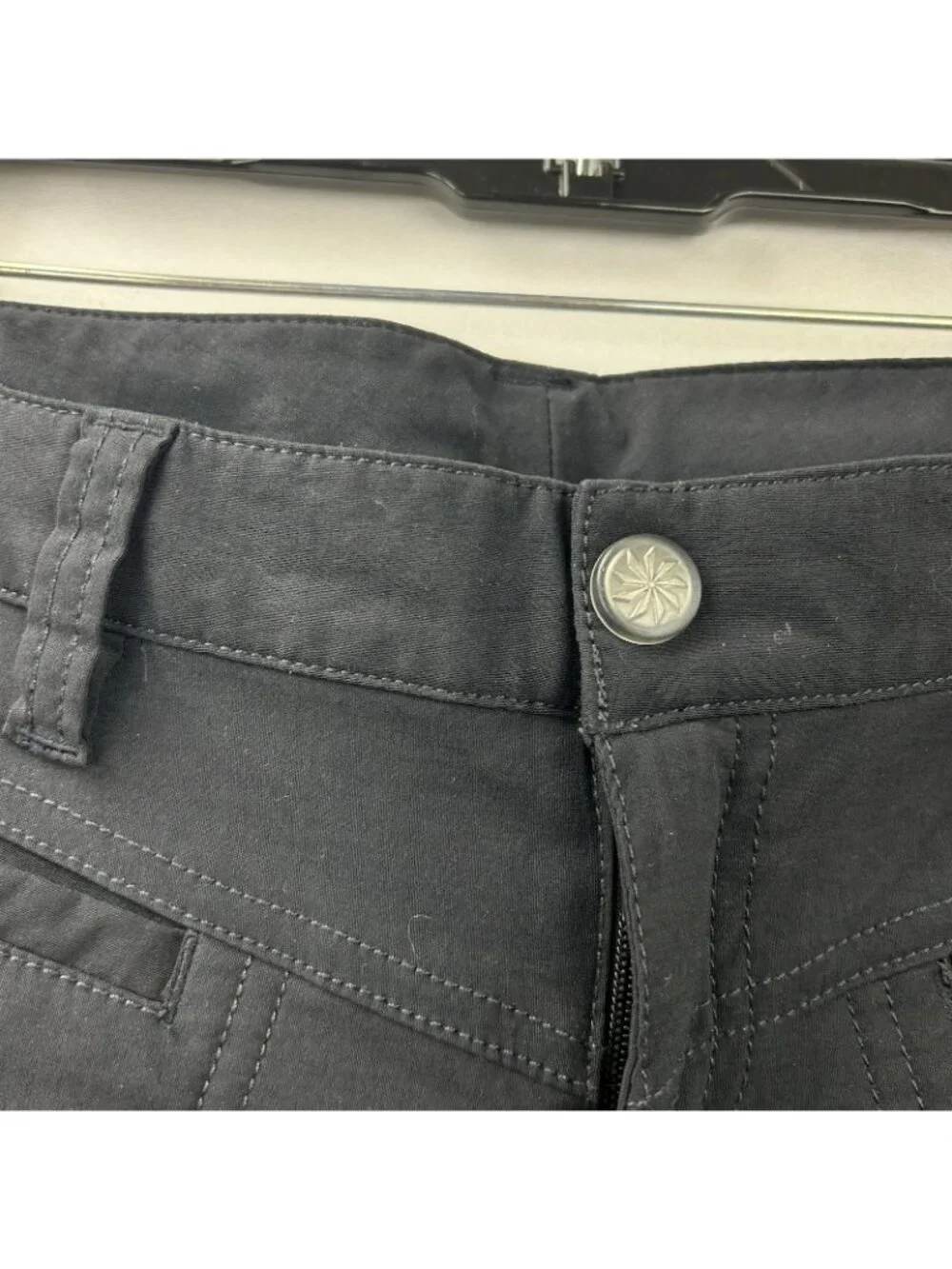Athleta Heathered Low Rise Dipper Pant Women’s Size 2 Black Hiking Bootcut Leg - Picture 13 of 16